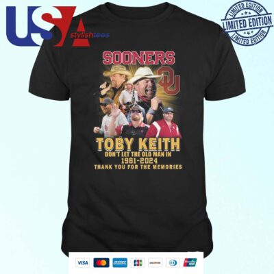 Oklahoma Sooners Toby Keith Don't Let Old Man In Signature T-shirt