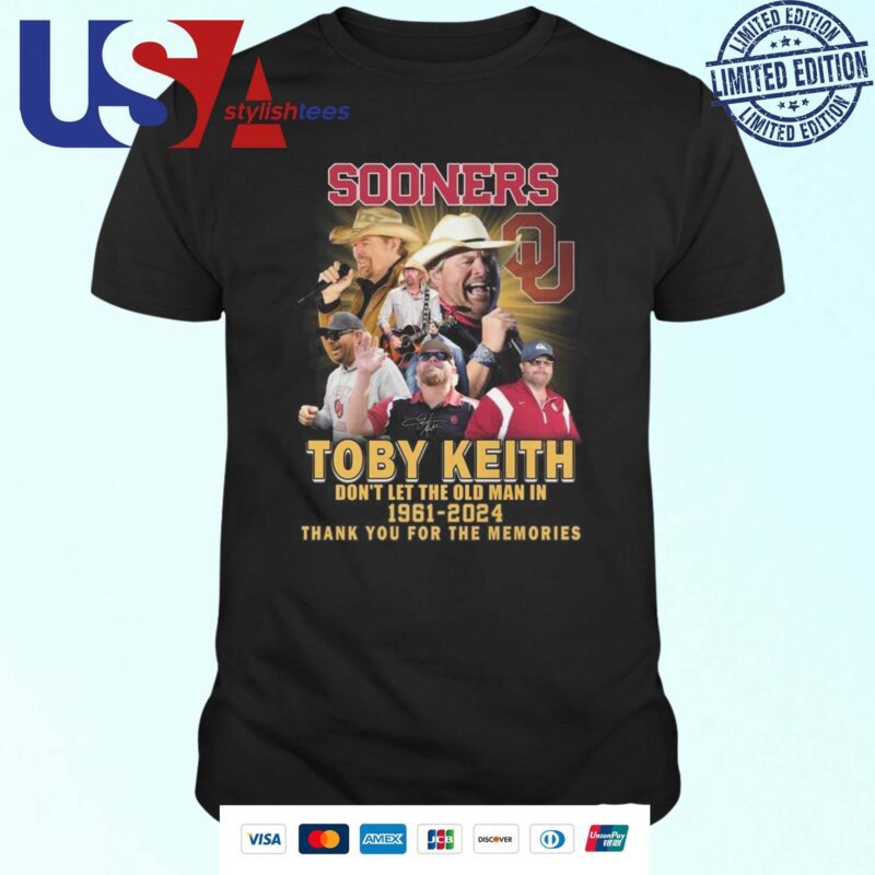 Oklahoma Sooners Toby Keith Don't Let Old Man In Signature T-shirt