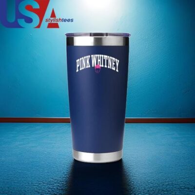 Pink Whitney Helmet Logo Mug, Tumbler Tumbler 20oz Black