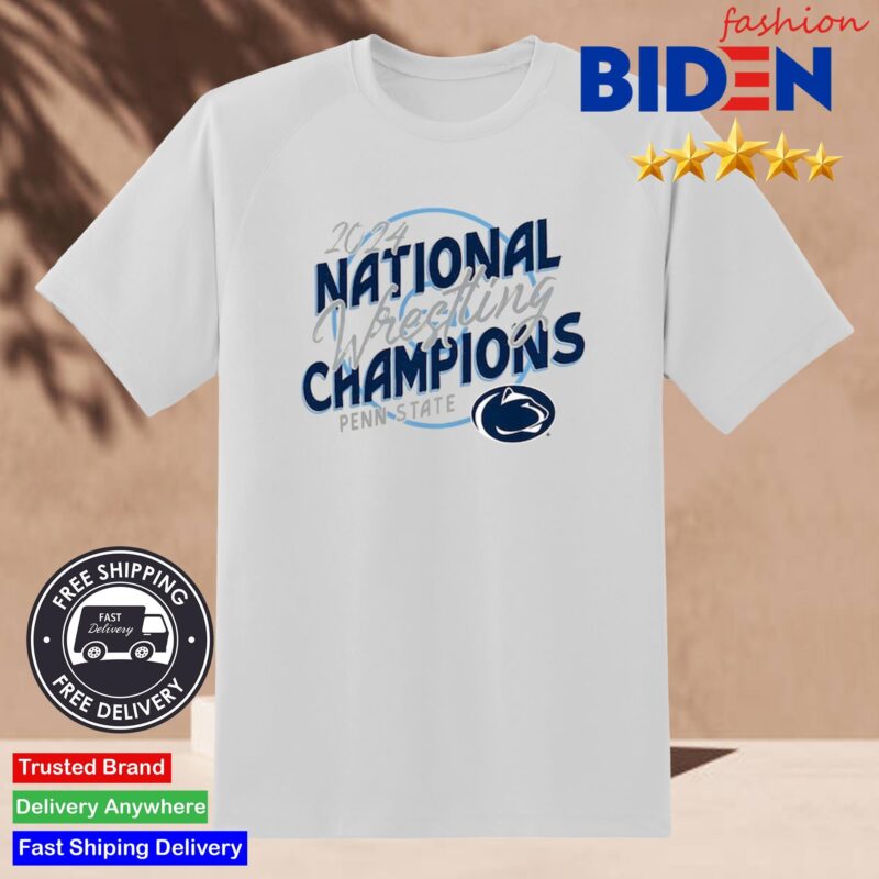 Penn State Nittany Lions 2024 NCAA Wrestling National Champions Comfort Colors Script Shirt