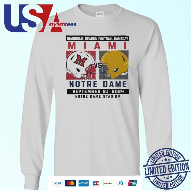 Notre Dame Fighting Irish vs Miami RedHawks Football Gameday September 21,2024 Matchup Sweater