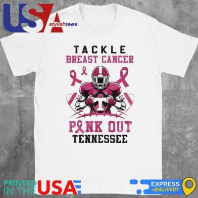 Tennessee Volunteers Tackle Breast Cancer Pink Out 2024 Shirt