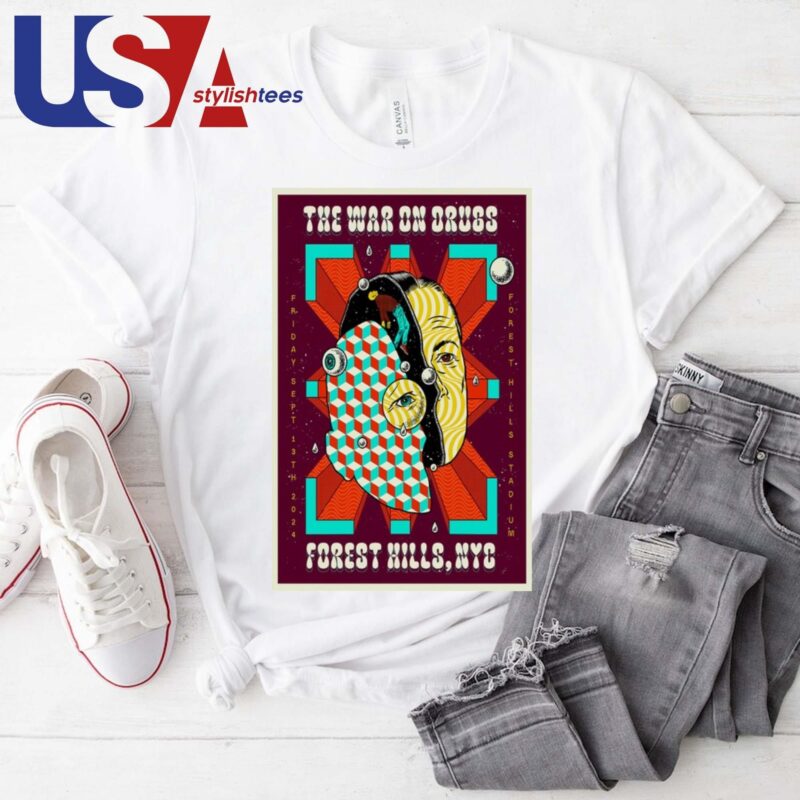 The War On Drugs On Sept 13 2024 Forest Hills Stadium New York NY T-shirt
