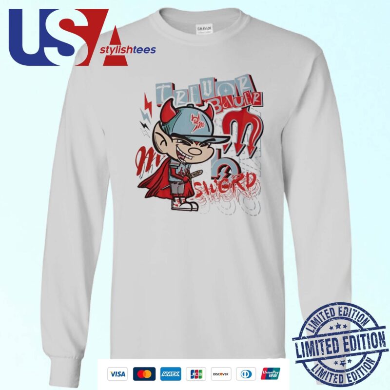Trevor Bauer Sword Diablo's Cartoon Sweater