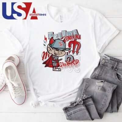 Trevor Bauer Sword Diablo's Cartoon T-shirt