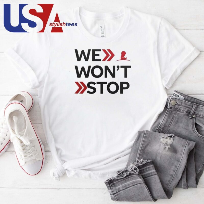 South Carolina Gamecocks 2024 We Won't Stop T-shirt