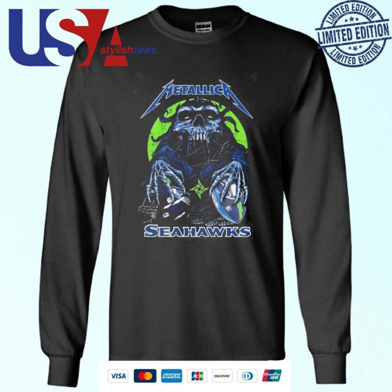 Skull Metallica Seattle Seahawks 2024 Sweater
