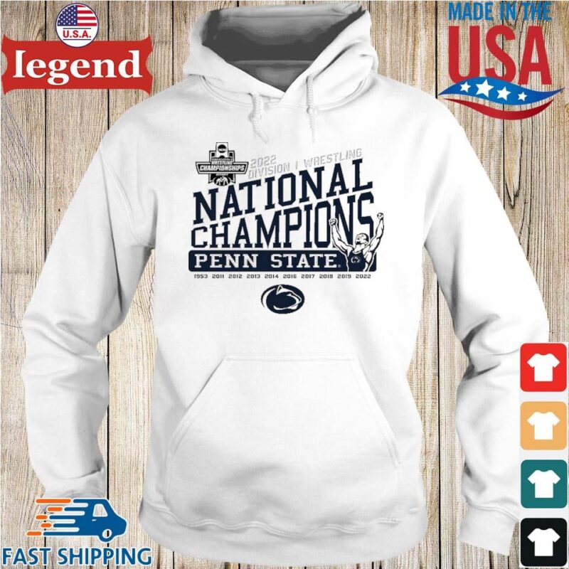 Penn State Nittany Lions 2022 Division I Wrestling National Champions Hoodie trang-min