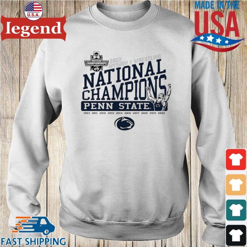Penn State Nittany Lions 2022 Division I Wrestling National Champions Sweater trang-min
