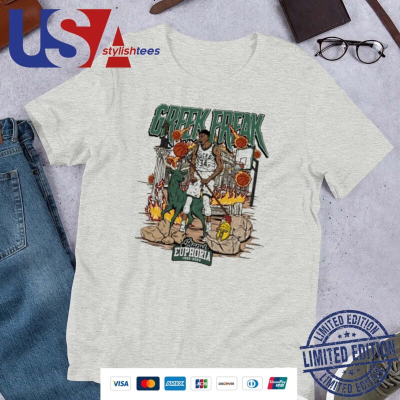 Original Giannis Antetokounmpo Greek Freak Milwaukee Bucks Fire 2024 Shirt