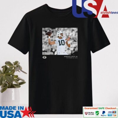 Official Jordan Love Green Bay Packers October 20, 2024 Shirt