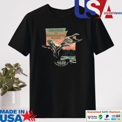 Official Arkansas Razorbacks Vs Mississippi State Davis Wade Stadium 11 21 2024 Shirt
