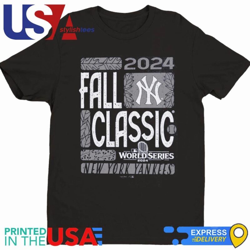 New York Yankees Majestic Threads 2024 World Series Tri-Blend Fall Classic Shirt