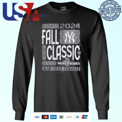 New York Yankees Majestic Threads 2024 World Series Tri-Blend Fall Classic Sweater