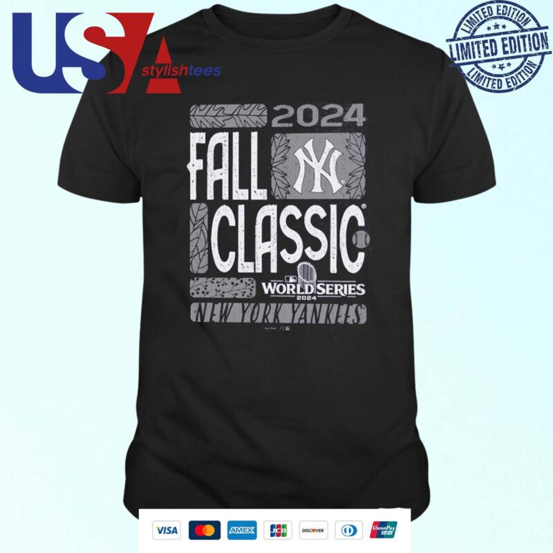 New York Yankees Majestic Threads 2024 World Series Tri-Blend Fall Classic T-shirt