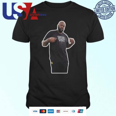 The Shaq Cutout Shaq Wearing A Shirt That Says Everyone Watches Women's Sports T-shirt