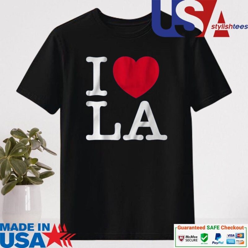 Official I Love LA Baseball Shirt