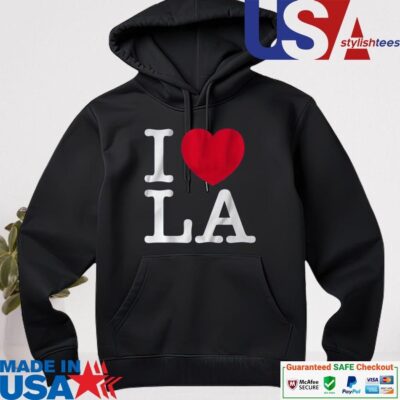 Official I Love LA Baseball hoodie