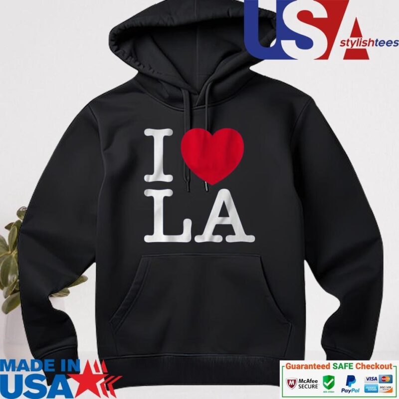 Official I Love LA Baseball hoodie