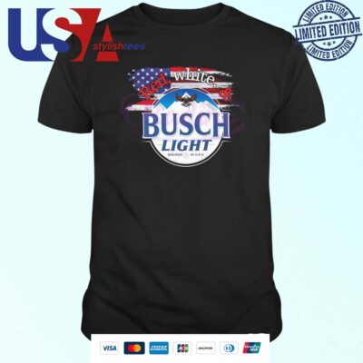 Red White And Busch Light Patriotic Beer 2024 Shirt