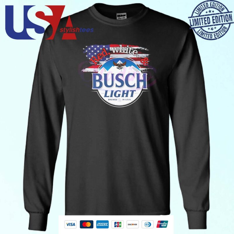 Red White And Busch Light Patriotic Beer 2024 Sweater