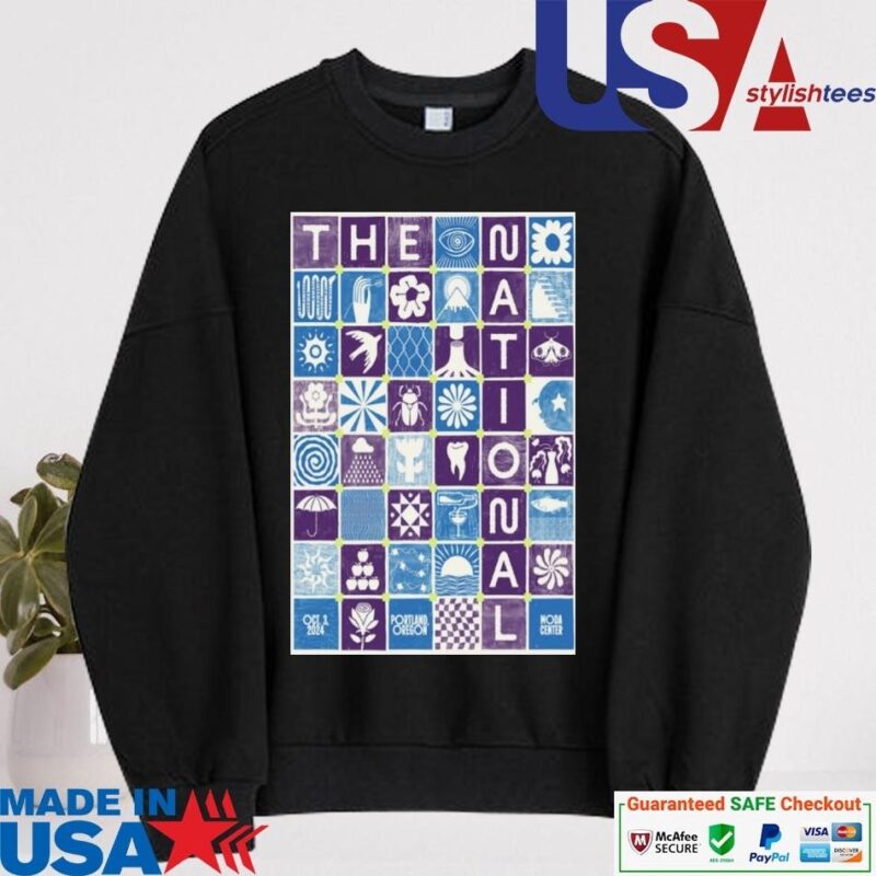 Official The National Band Oct 3 2024 At Moda Center, Portland OR sweater