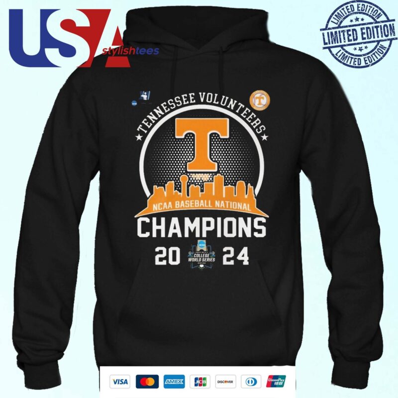 Tennessee Volunteers NCAA Men's Baseball National Champions 2024 Team Hoodie