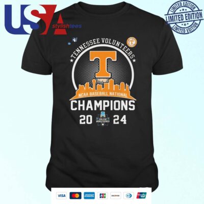 Tennessee Volunteers NCAA Men's Baseball National Champions 2024 Team T-shirt