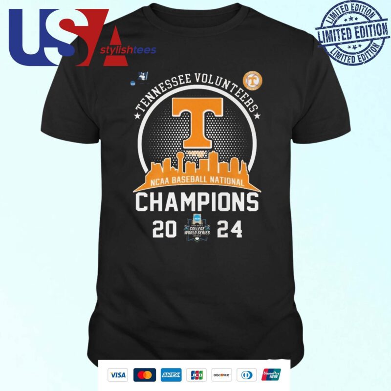 Tennessee Volunteers NCAA Men's Baseball National Champions 2024 Team T-shirt