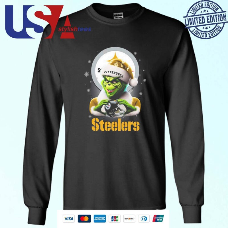 The Santa Grinch Love Pittsburgh Steelers NFL Merry Christmas 2024 Sweater