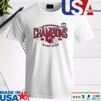 Official Utah Utes 2024 Big 12 Conference Football Champions Shirt