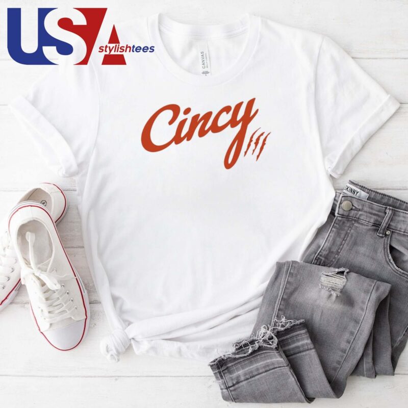 The Cincy Hat By Ted Karras T-shirt