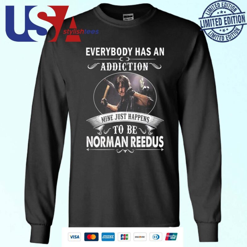 Norman Reedus Everybody Has An Addiction Mine Happens To Be Reedus Sweater