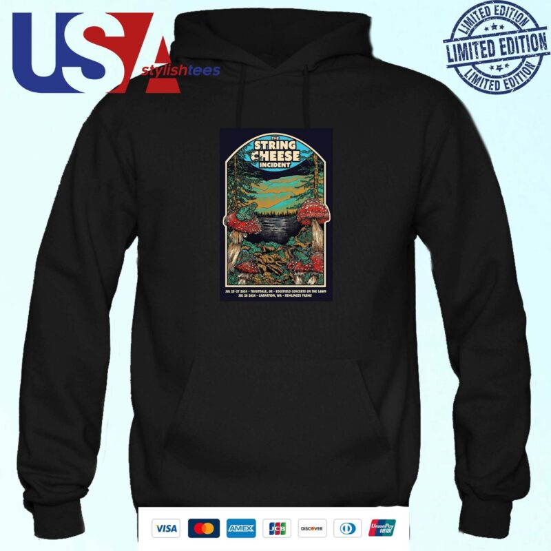 The String Cheese Incident July 25-27 28 2024 Troutdale OR And Carnation WA Hoodie