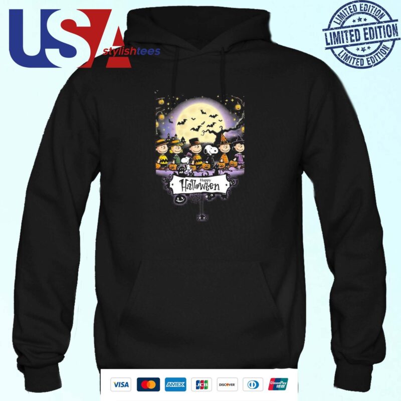Snoopy Charlie Brown Peanuts And Happy Halloween Hoodie