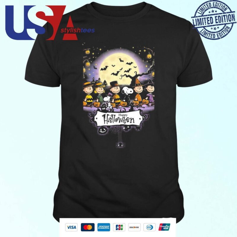 Snoopy Charlie Brown Peanuts And Happy Halloween T-shirt