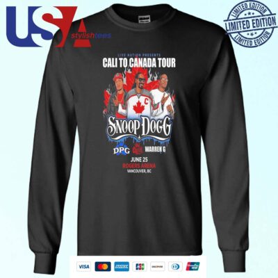Snoop Dogg And Tha Dogg Live Nation Presents Cali To Canada Tour 2024 On June 25 At Rogers Arena Vancouver BC Poster Sweater
