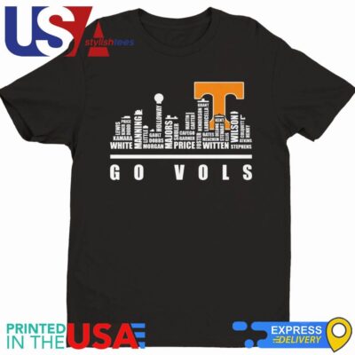 Tennessee Volunteers 2024 City Skyline Go Vols Shirt