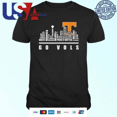 Tennessee Volunteers 2024 City Skyline Go Vols T-shirt