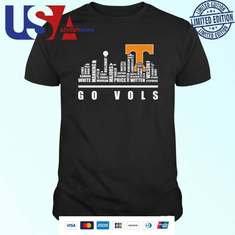 Tennessee Volunteers 2024 City Skyline Go Vols T-shirt