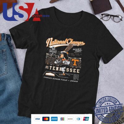 Tennessee Volunteers Baseball 2024 College World Series National Champions Smokey Rocky Top Shirt
