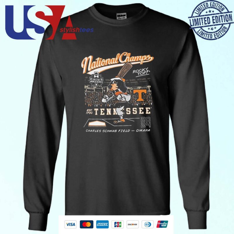 Tennessee Volunteers Baseball 2024 College World Series National Champions Smokey Rocky Top Sweater