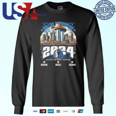 Official Dallas Mavericks NBA 2006-2024 Western Conference Finals Champions Skyline City Sweater