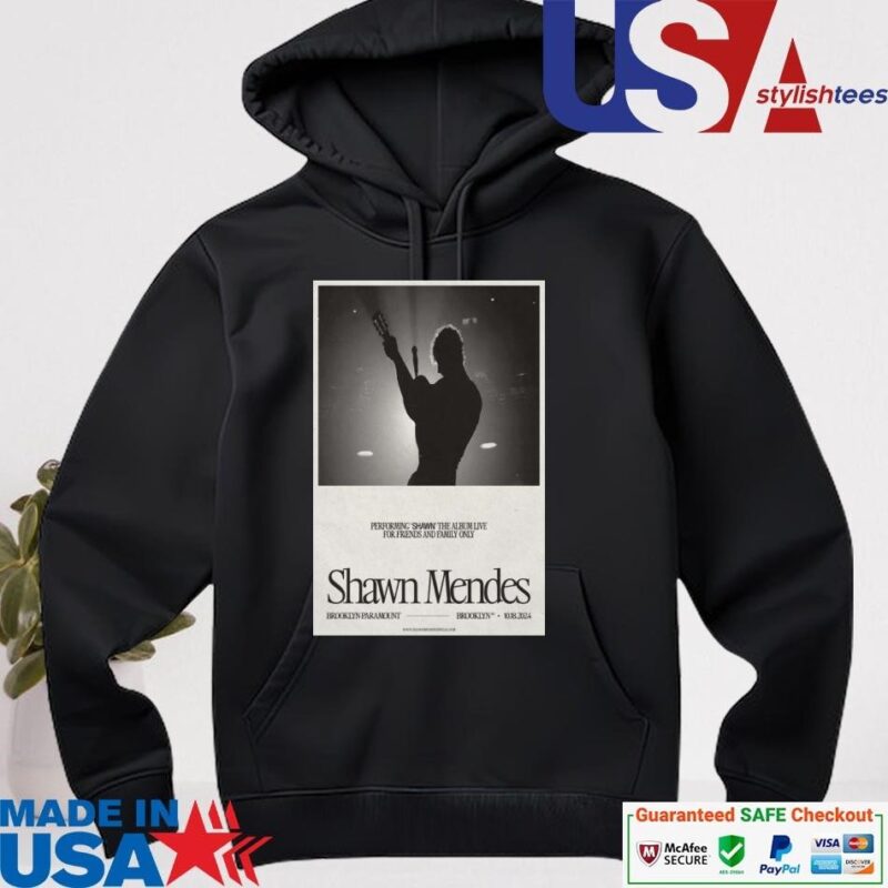 Official Shawn Mendes In Brooklyn, NY On October 18, 2024 Tour hoodie