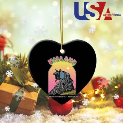 Midland Red Rocks Armadillo Ornament Ornament Heart