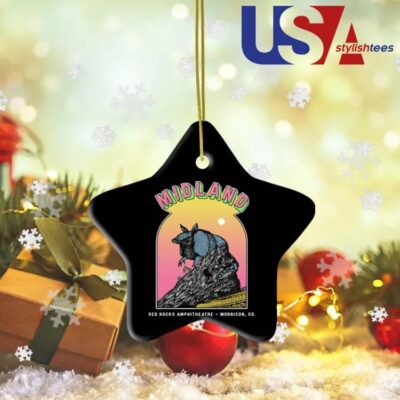 Midland Red Rocks Armadillo Ornament Ornament Star