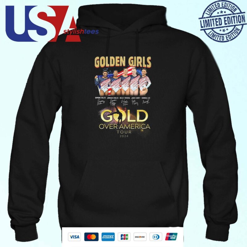 United States Olympic Team Golden Girls Gold Over America Tour 2024 Hoodie