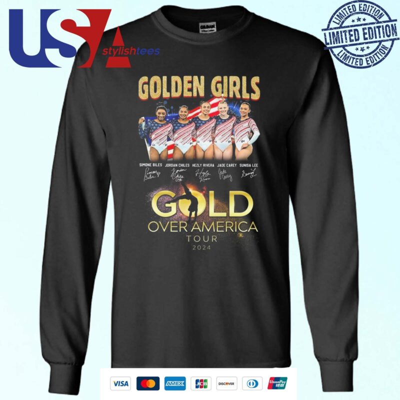 United States Olympic Team Golden Girls Gold Over America Tour 2024 Sweater