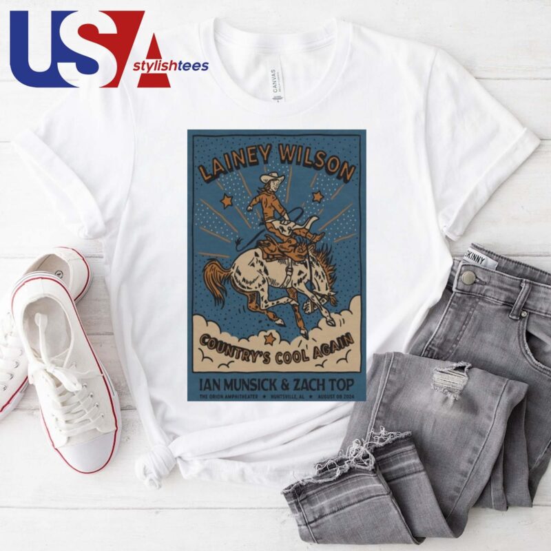Lainey Wilson The Orion Amphitheater in Huntsville AL August 8 2024 T-shirt