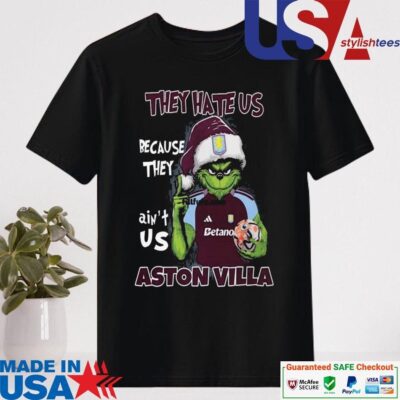 Official They Hate Us Because They Ain't Us Aston Villa Shirt